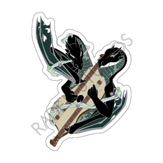 Mythical Bards Series 2 "Haunted Dragon" Die Cut Sticker