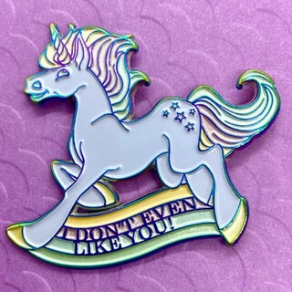 Unicorn Soft Enamel/Rainbow Metal Pin