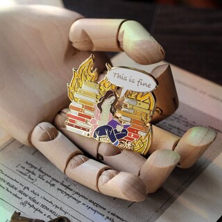 this is fine enamel pin