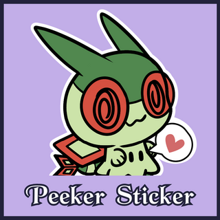 Flykyu Peeker Sticker