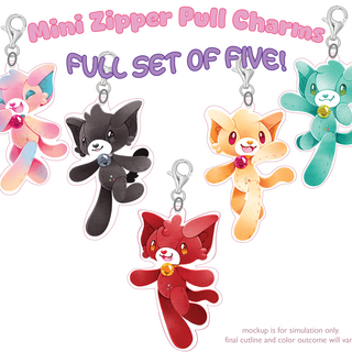 Fullset Zipper Charms
