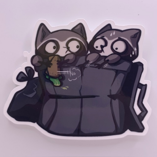 Trash cats sticker