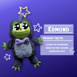 Frog Friends Plush Charm: Edmond (Midnight)