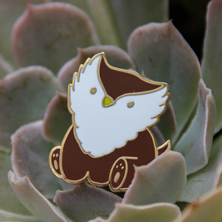 Sitting Owlbear Pin (003)