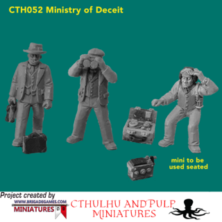 BG-CTH052 Ministry of Deceit (3 models, 28mm, unpainted)