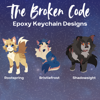 The Broken Code Epoxy Keychain