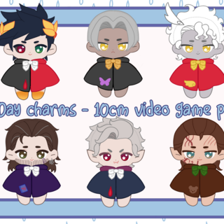 10cm plushie with removeable cloak