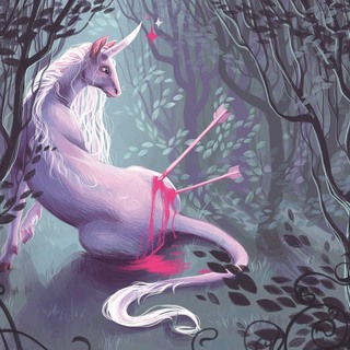 Unicorn With Arrows Print