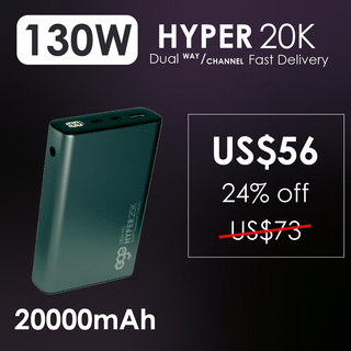 EGO Hyper20K 20000mAh 130W PD Powerbank