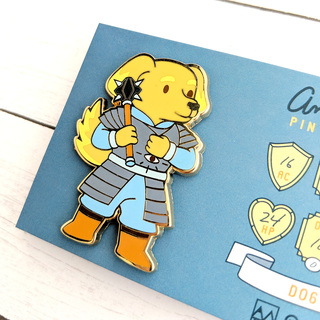 Dog Cleric Enamel Pin