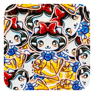 Snow White Vinyl Glossy Sticker