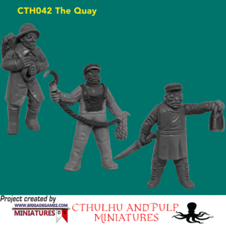 BG-CTH042 The Quay (3 models, 28mm, unpainted)