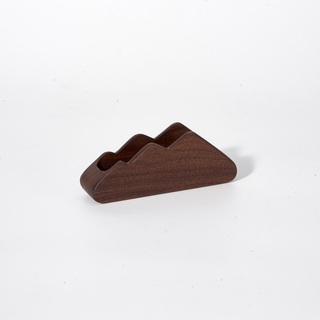 Mokusei Mountain Shape Wooden Name Card Place Holder