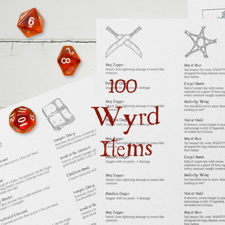 100 Wyrd Things - 100 ttrpg items