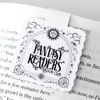 Fantasy Readers Book Club - Magnetic Bookmark - White