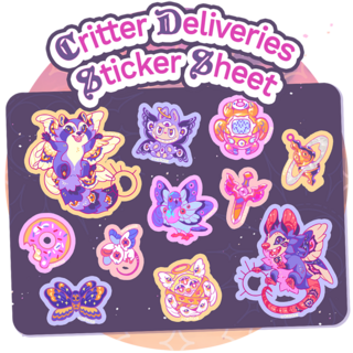 Critter Deliveries Sticker Sheet