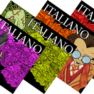 Italiano 3x5 postcard set of 4