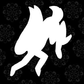 One White Backed Sticker