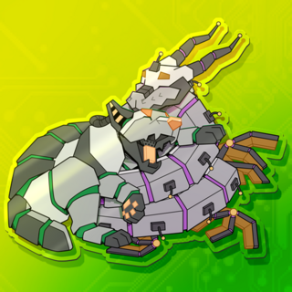 Byte & Python Acrylic Magnet