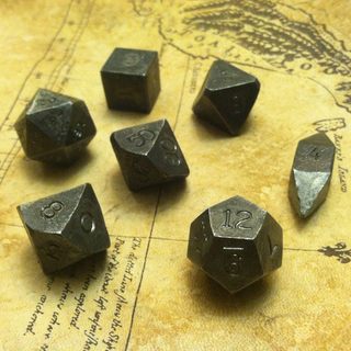 Steel dice set (7 piece gaming set)