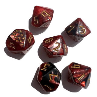 Inferno Dice set for KULT: Divinity Lost