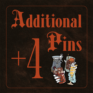 Additional Four Sinful Spirits Pins (x4 Pins)