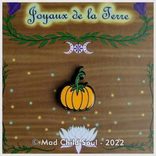 1x MINI PIN ; Pumpkin