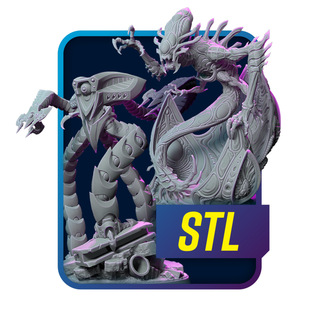 Monster Mini STL Pack - Alien Invasion