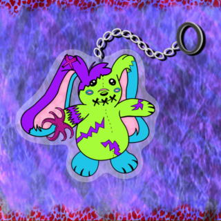 Its complicated rabbit keychain