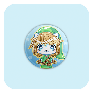 Legend of Zelda Link Classic Badge Button