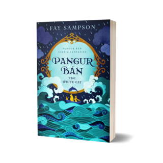 Paperback with signed bookplate - Pangur Ban: The White Cat by Fay Sampson