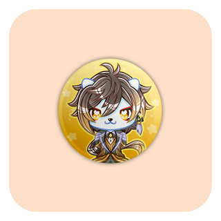 Genshin Impact Zhongli Badge Button
