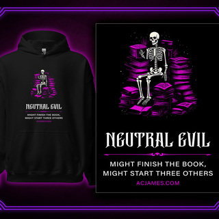 Neutral Evil Book Lover Alignment Hoodie