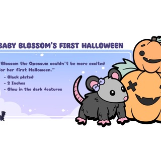 Blossom The Opossum's First Halloween - Enamel Pin