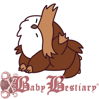 Scratching Dragon Owlbear Pin (012)