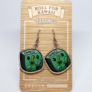 Gelatinous Cube Earrings