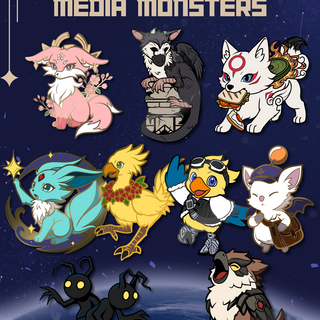 Media Monsters Pin