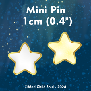 Star mini pin *Glow in the dark*