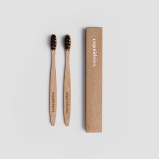 Organic Basics Bamboo Toothbrush 2-pack