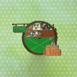 Cafe Door Enamel Pin
