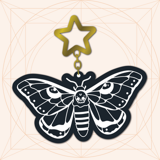 Death Moth Keychain