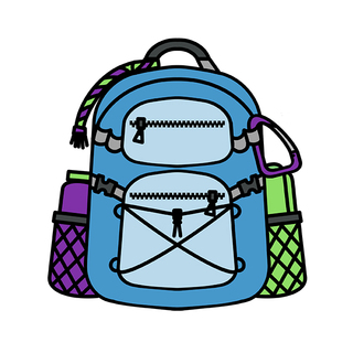 Blue Backpack Enamel Pin