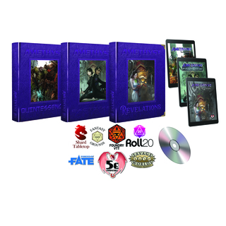 Amethyst RPG Hardcover 3-Pack (Print + PDF) [Luxury Leather Edition]
