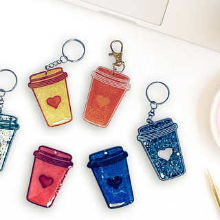 Coffee Cup Keychain