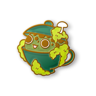 Tea Cup Toad Pin