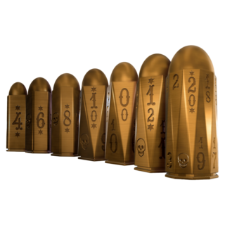 Brass Bullet Dice (Single)