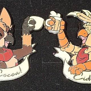 Cocoa and Cider Cheers Pin Set - 2020