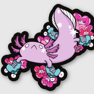 Antsy Axolotl Sticker