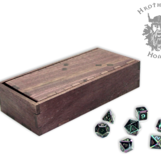 DnD WIZARD Dice Tower with Tray - Exotic Wood