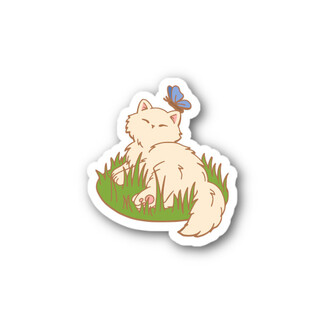 Sticker - lazy Cat
